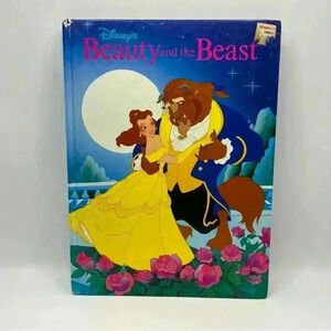 Disney Beauty And The Beast Hardcover Book Princess Storybook Vintage 1991